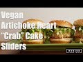 Vegan Crab Cake Sliders with Spicy Maple-Dijon Sauce (Hot For Food recipe)