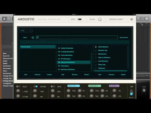 Akoustic - Spectral Synthesizer - Presets walkthrough