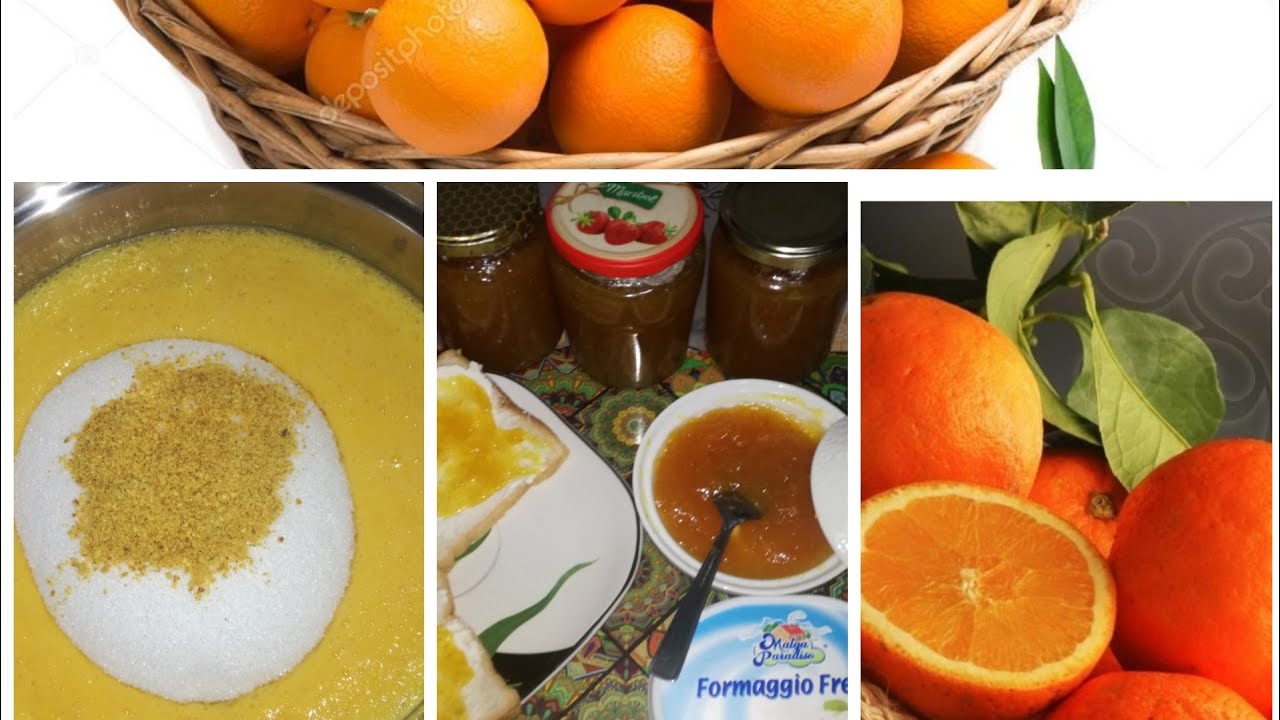مربى البرتقال معجون البرتقال فقط بمكونين اثنين من مطبخ اينال confiture d'orange