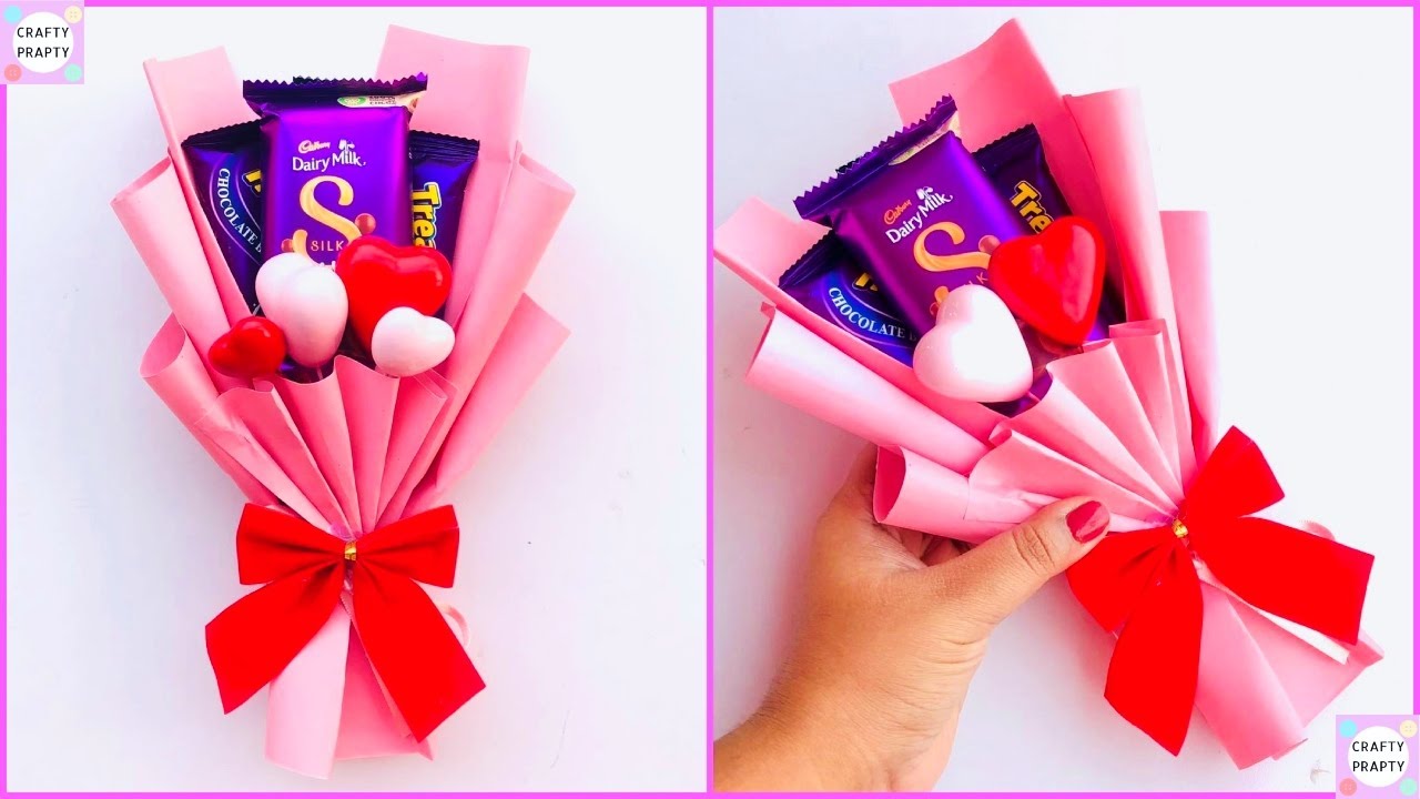 DIY Chocolate Bouquet With Paper / Valentine's Day Gift Idea ...