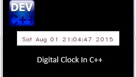 Digital Clock in C++ || C++ programming || Hindi/Urdu