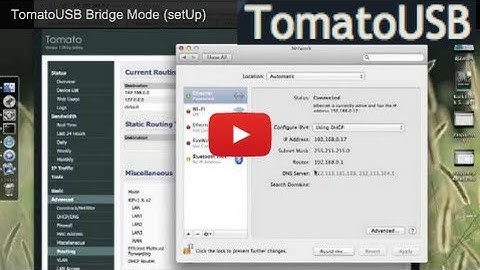 TomatoUSB Bridge Mode setUp