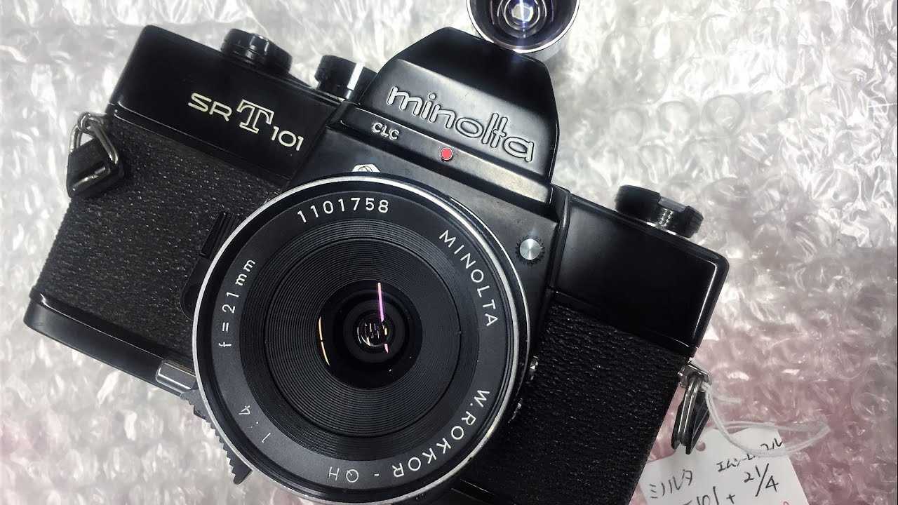 minolta SR-T101 Black + W.ROKKOR-QH 21mmf4 - YouTube