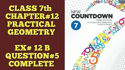New Countdown third edition | Class 7th | Chapter 12 | Exercise 12 A | Question 5 Complete #maths