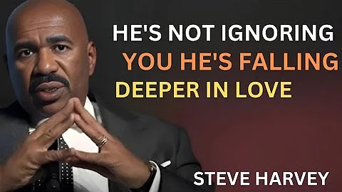 HE'S NOT IGNORING YOU HE'S FALLING DEEPER IN LOVE🙂💘 STEVE HARVEY