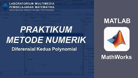 MATLAB METODE NUMERIK - Diferensial Kedua Polynomial