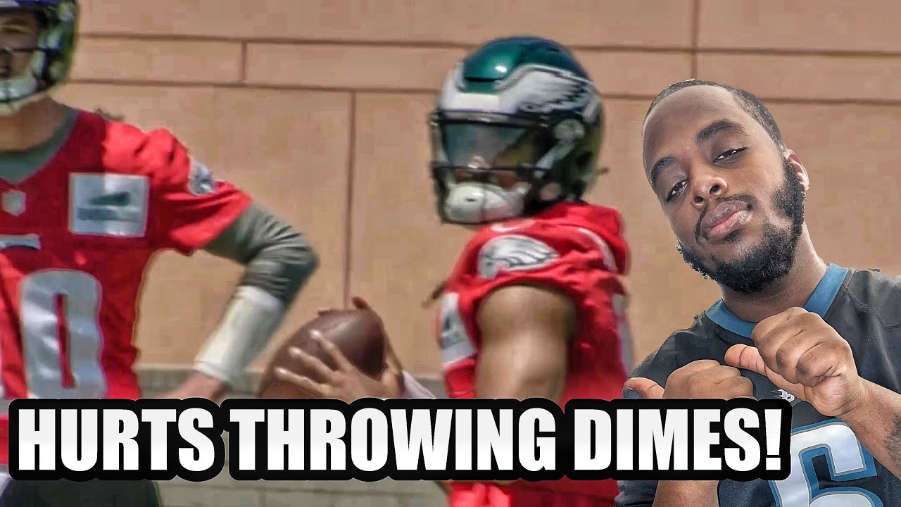 Eagles Jalen Hurts threw a DIME to Dallas Goedert YouTube