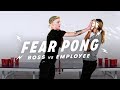 Boss & Employee Play Fear Pong (Brit vs. Dheyvi) | Fear Pong | Cut