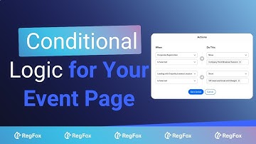 Using Conditional Logic For Your RegFox Event Registration Page