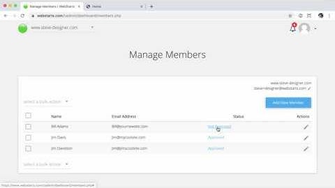 How To Add And Approve New Members To Your Website