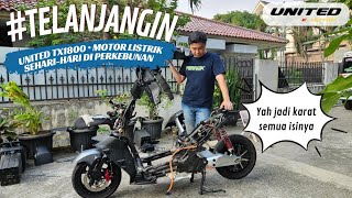 TELANJANGIN UNITED TX1800 MOTOR LISTRIK BUKAN RANGKA ESAF TAPI YAH BERKARAT JUGA