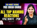 RE-NEET 2026 One Shot🔥 Chemistry All Naming Reactions | Shravanee Ma'am #reneet2026