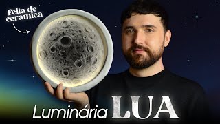 DESAFIO DE DESIGN: LUMINÁRIA LUA | DIY Lua de Cerâmica | How to make a ceramic moon lamp