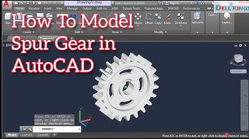 How to Model a Spur Gear in AutoCAD 3D Basics