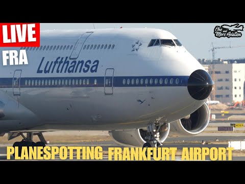 🔴Live Sunday Planespotting Frankfurt Airport #airplanes Close ups 🛫👋