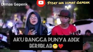 Story wa - adek Berjiblab Ungu Ukulele Dimas Gepenk