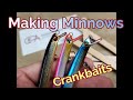 Making a Minnow Lure, from popsicle sticks #fishinglures #makinglures #crankbaits