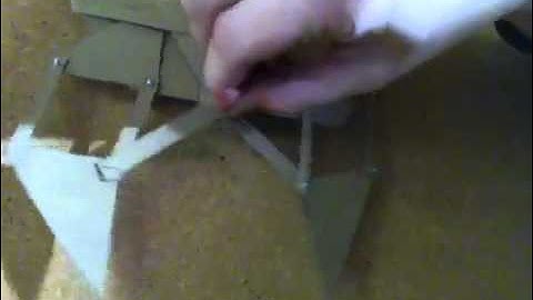 Cardboard Theo Jansen linkage