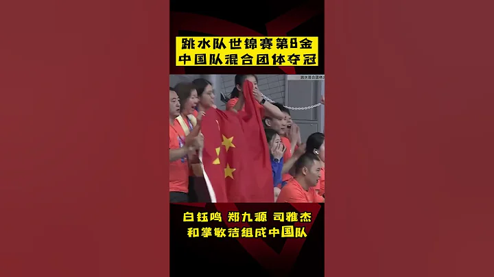 跳水隊世錦賽第8金！中國隊混合團體奪冠！ - 天天要聞