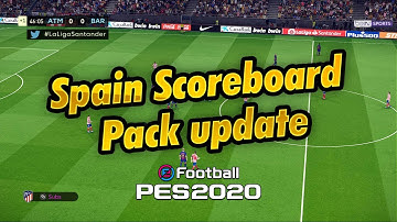 PES 2020 | Spain Scoreboard Pack update  (download & install)