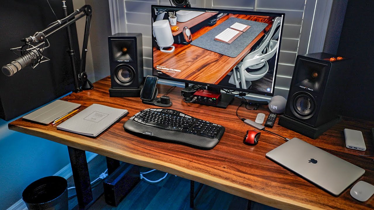 The MODERN Home Office Setup – DIY Transformation + Desk Tour