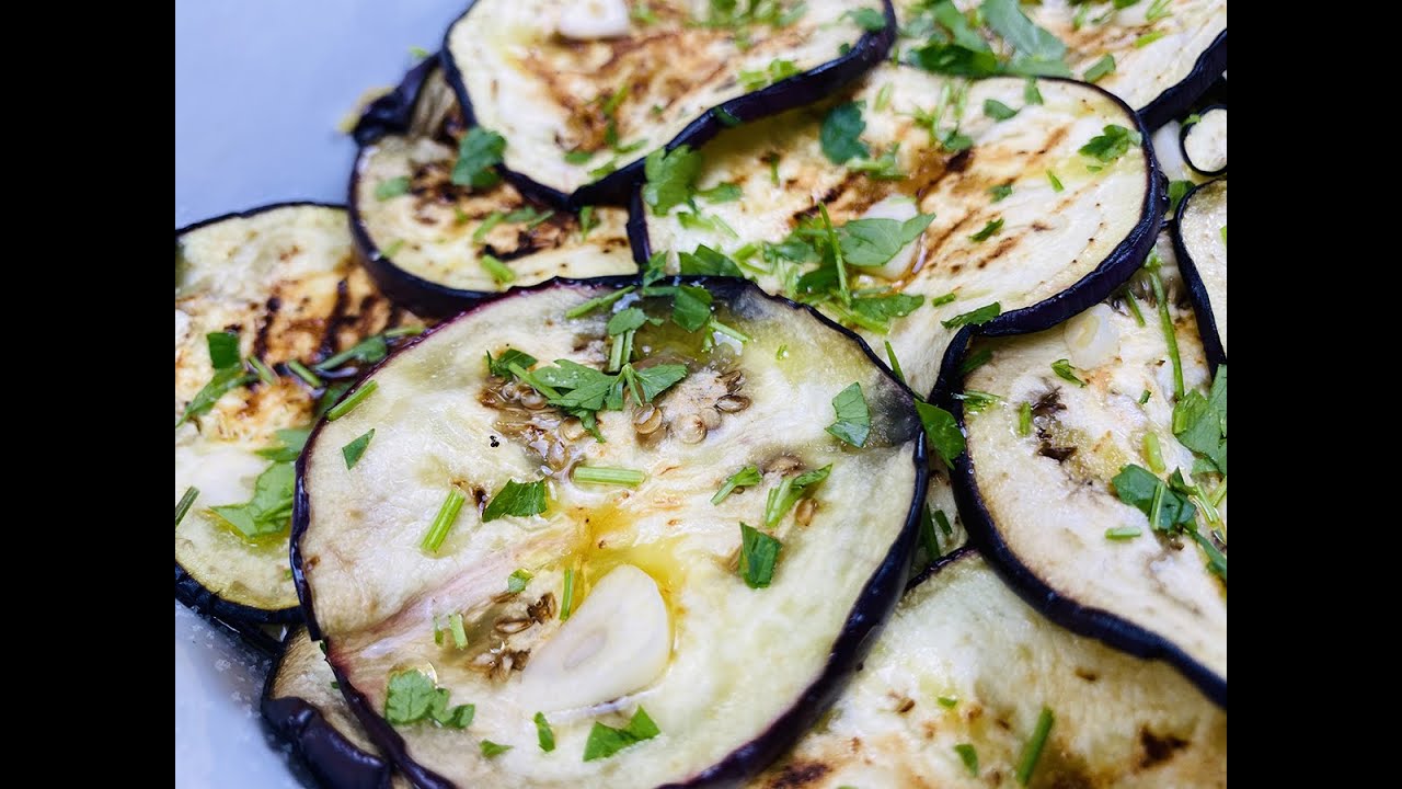 Grilled Marinated Eggplants Italian Recipe 100 Vegan YouTube