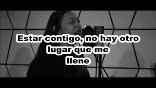 Video thumbnail of "'Estar contigo' (Priscila Bueno) [Lyrics] - Caminando Bajo la Bendición de Dios"