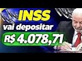 INSS:R$4.078,71 vai CAIR na CONTA dos APOSENTADOS que GANHAM ACIMA do MÍNIMO - CONFORME CALENDÁRIO