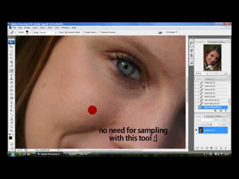 Photoshop CS Beginners Tutorial - Smoothing Skin (Removing Spots) Part Photoshop CS Beginners Tutorial - Smoothing Skin (Removing Spots) Part