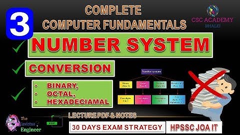 Binary to decimal | Number System || COMPUTER FUNDAMENTALS COMPLETE SERIES|| HPSSC JOA IT SERIES
