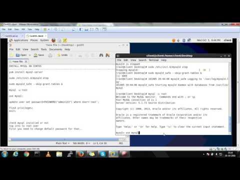 How to install mysql in linux/centos/redhat