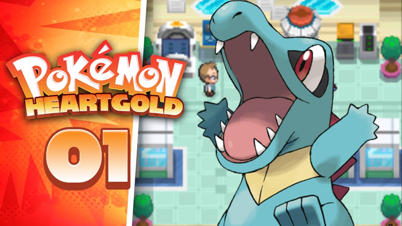 Pokemon Heart Gold Version Playthrough 01 Totodile, I choose you