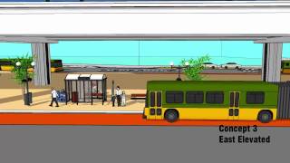 Redmond’s Downtown Bus + Rail Planning -Concept 3 East Elevated