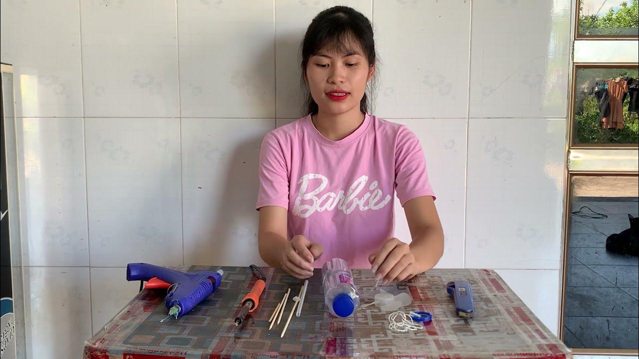 How to make a cool fan without electricity, simply from a water bottle