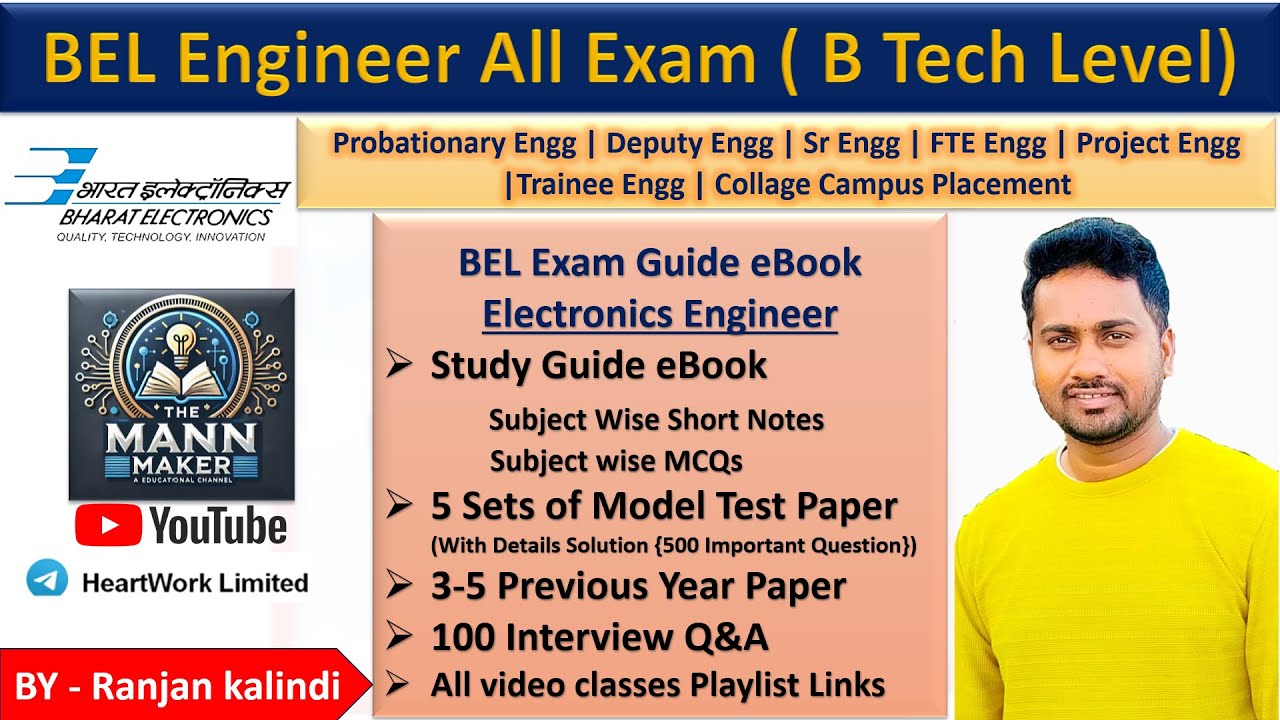BEL Engineer Exam Study Material | Trainee Engineer | Project Engineer ...