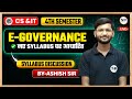 Introduction to E-Governance | CS &amp; IT 4th Semester | Syllabus Discussion | Diploma