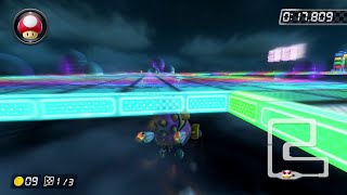 SNES Rainbow Road [200cc] - 1:02.512 - alpha (Mario Kart 8 Deluxe World Record)