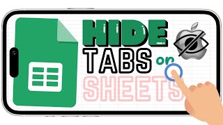 How to Hide your Tabs/Sheets in the Google Sheets App (iPhone and Android) How to Hide your Tabs/Sheets in the Google Sheets App (iPhone and Android)