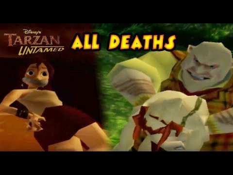 Tarzan Untamed All Boss Fails | Deaths | Game Over (PS2, Gamecube)