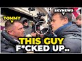 Tommy Robinson PUBLICLY HUMILIATES SkyNews Reporter at WORST POSSIBLE PLACE!!! So Bad He Ran Away!