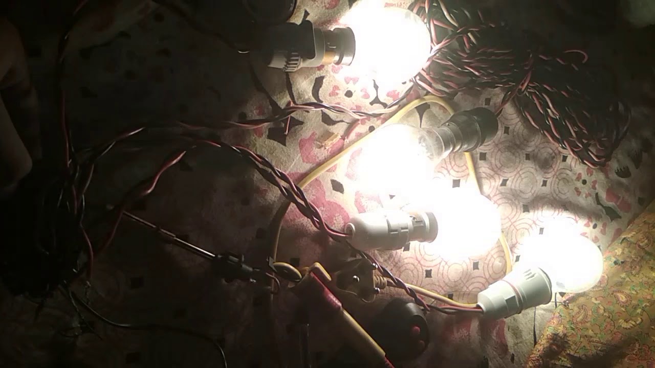 Simple filament bulb chaser - YouTube