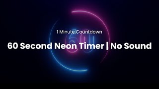 Celebrity 1-Minute Countdown Timer ⏱️ | Neon 60-Second Visual Timer | No Sound Net Worth