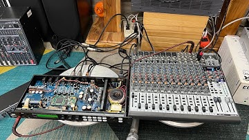 Bàn mixer behringer xenyx 2222fx ghép với vang số làm controller