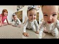 NAVEY LEARNS how to CRAWL!!!!  Baby Birds, Morning Parade, Park Games, and some Swimming for the 4th