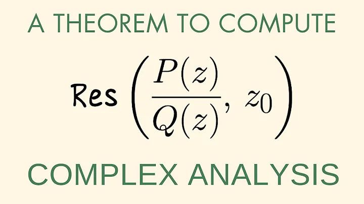 Calculating residues at simple poles, Complex Analysis