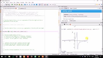 06.0.0 Graphically Finding Limits Solutions, Calc with Python