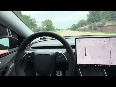 2026 Model Y Juniper Ultra Red Driving Around Fort Worth Texas On FSD - It's Great!!