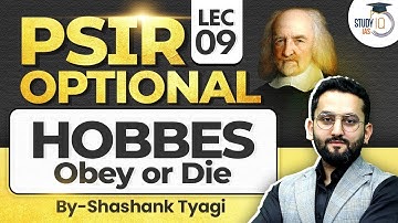 Hobbes Obey or Die | Shashank Tyagi Sir | IR | PSIR | UPSC 2026 | StudyIQ Optional