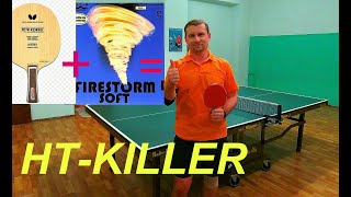 Нападающие шипы DER MATERIALSPEZIALIST FIRESTORM SOFT  на основании BUTTERFLY KORBEL JAPAN. Обзор