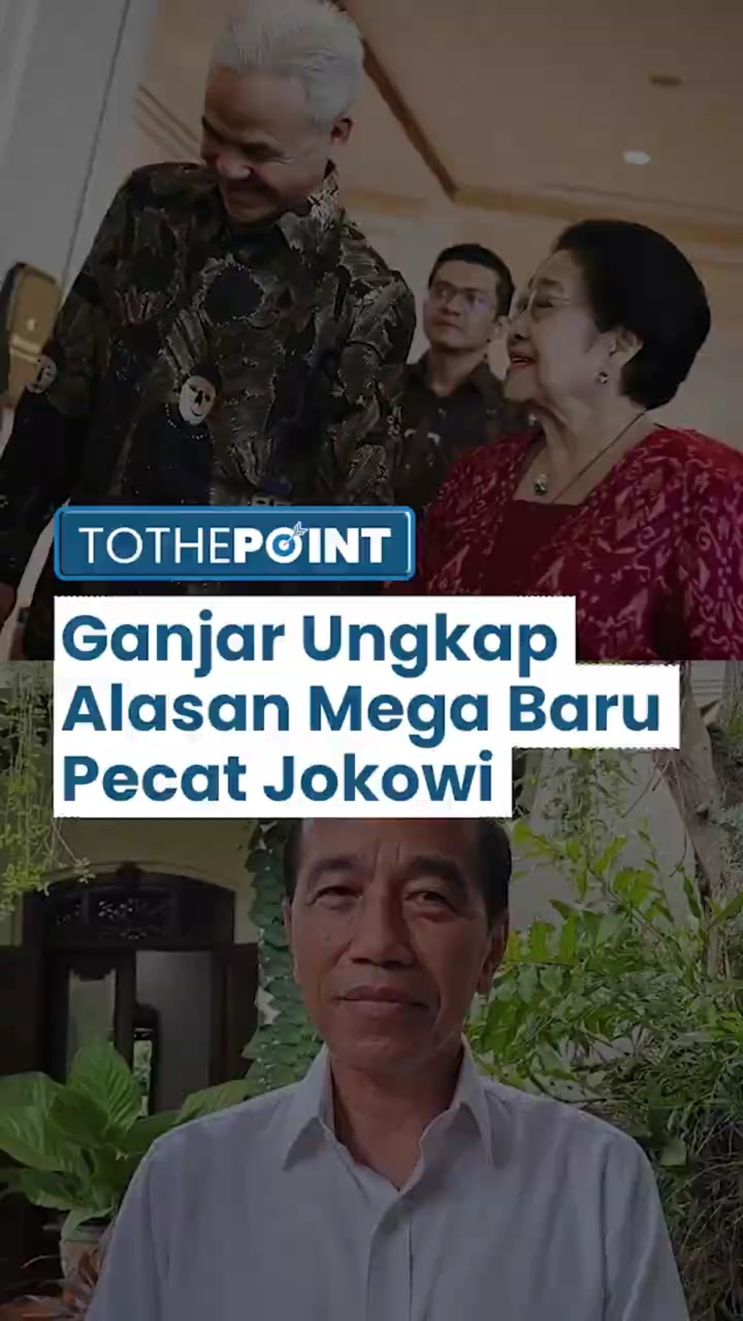 Ganjar Ungkap Alasan Megawati Tak Pecat Jokowi di 'Tengah Jalan', Menunggu Kepemimpinan Berakhir
